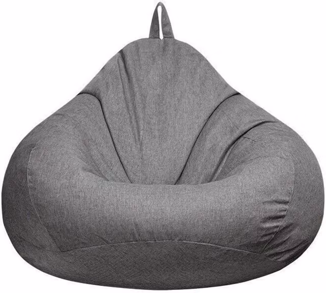 Nordara Grey Indoor Lazy Lounger Sofa Cover, W: 100 cm, L: 190 cm