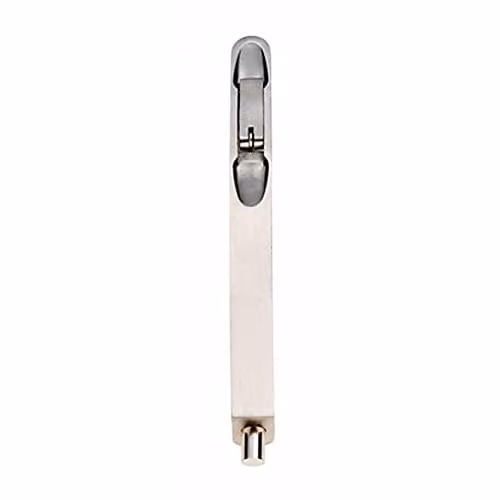 Loops 8 Inch Lever Action Concealed Flush Bolt with Radius Forend in Silver Stainless Steel