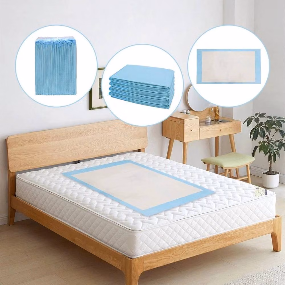 FLAVORA 20 Pack Incontinence Bed Pads for Adults in Blue – 3