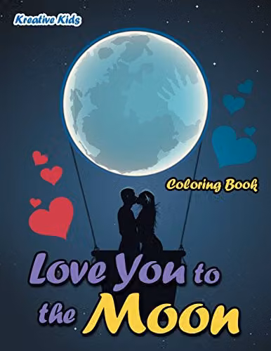 Love You to the Moon Colouring Book by Traudl Whlke for Adults, Multicolour