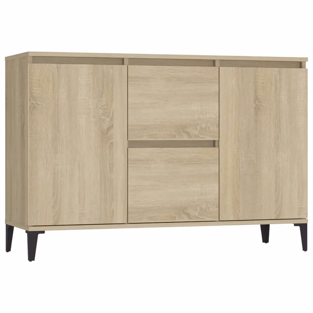 Berkfield Home Industrial Sideboard in Sonoma Oak and Brown, W/D/H: 104 x 35 x 70 cm – 2