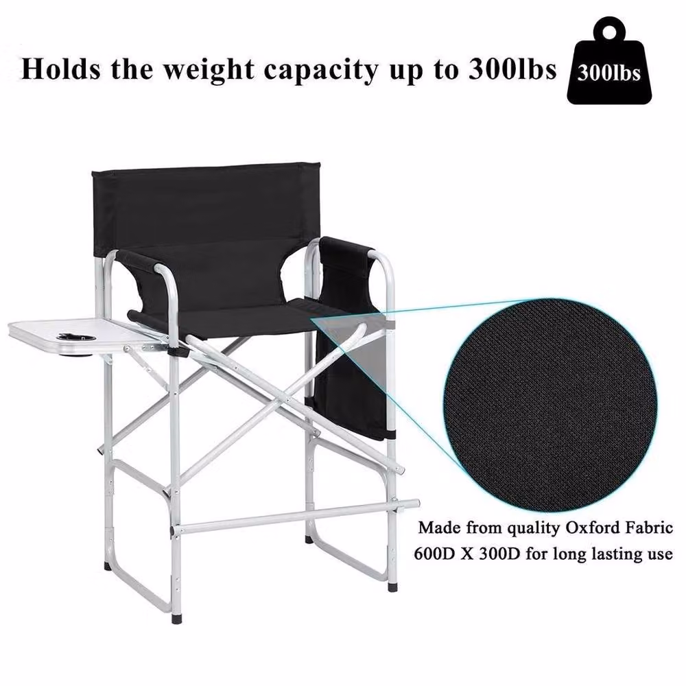 Kelvenix Tall Directors Folding Chair in Black – 3