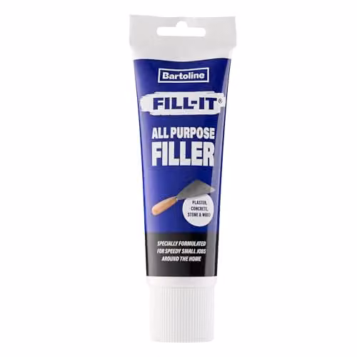 Bartoline Ready Mixed Instant Paintable Filler, White, 330g