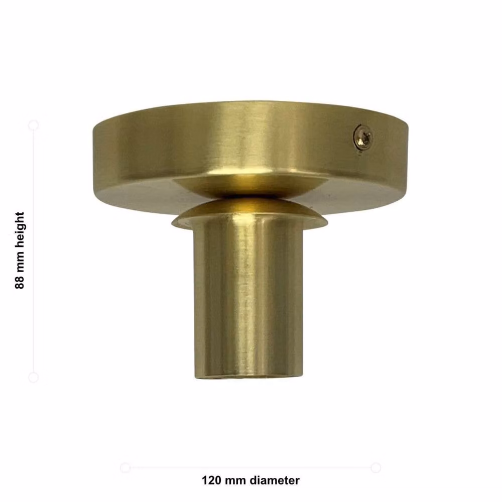 First Choice Lighting Cynthia Modern Round LED Ceiling Flush Mount Light in Gold/Brass – 2