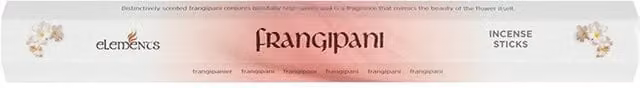Elements Frangipani Floral Incense Sticks, 6 Packets, White