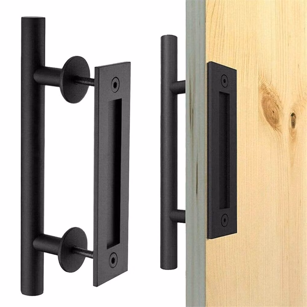 Nordara Matte Black Door Handle and Gate Hardware Set – 3