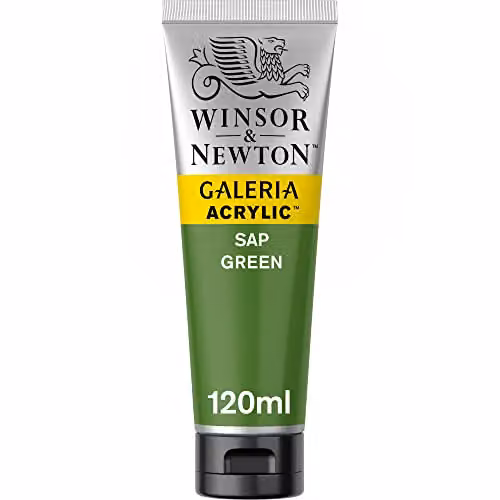 Winsor & Newton Galeria Acrylic Paint, Sap Green, 120ml – 2