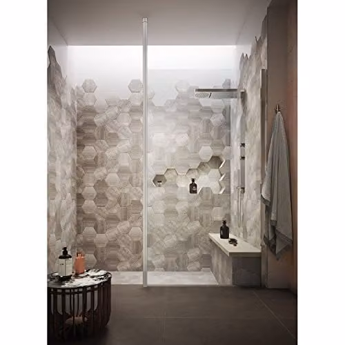 Nuie WRSF002 Modern Bathroom Wetroom Ceiling Post, Polished Chrome