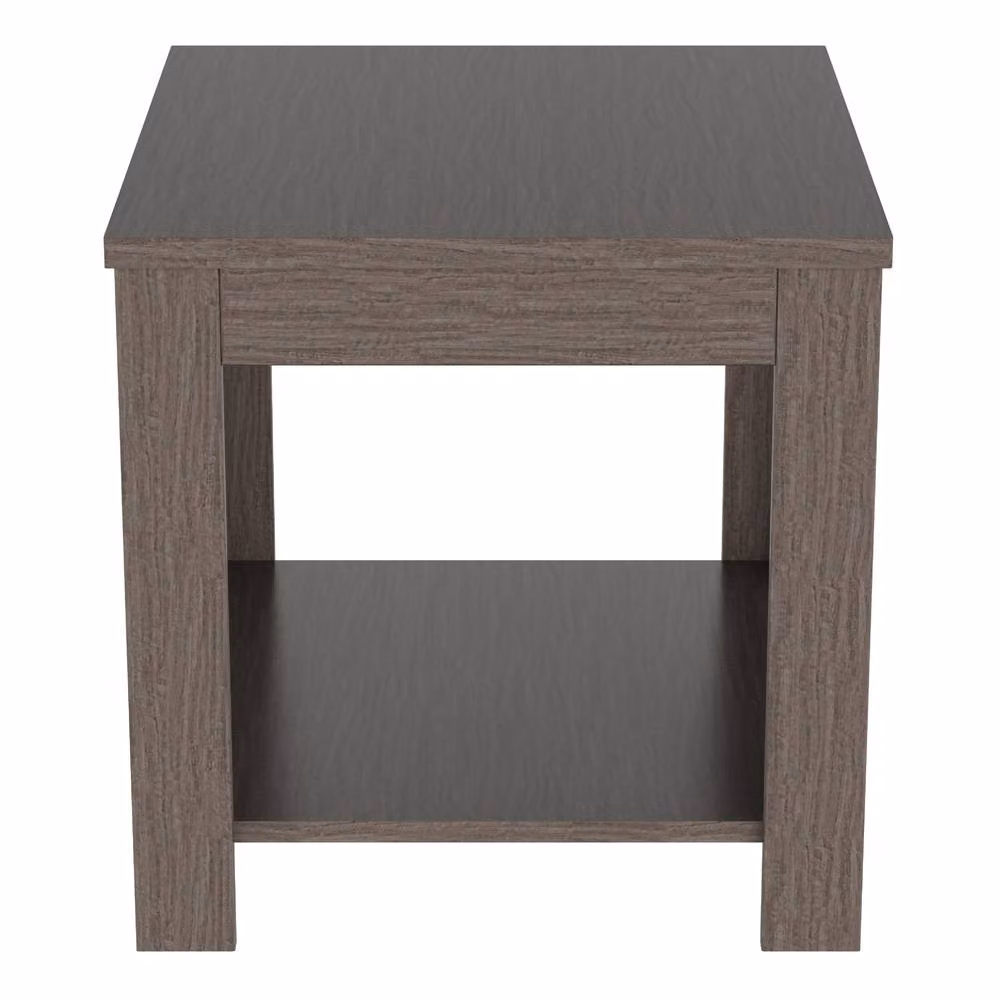 AVF Calibre Grey Minimalist Square Side Table W: 50 cm, D: 45 cm, H: 45 cm – 2