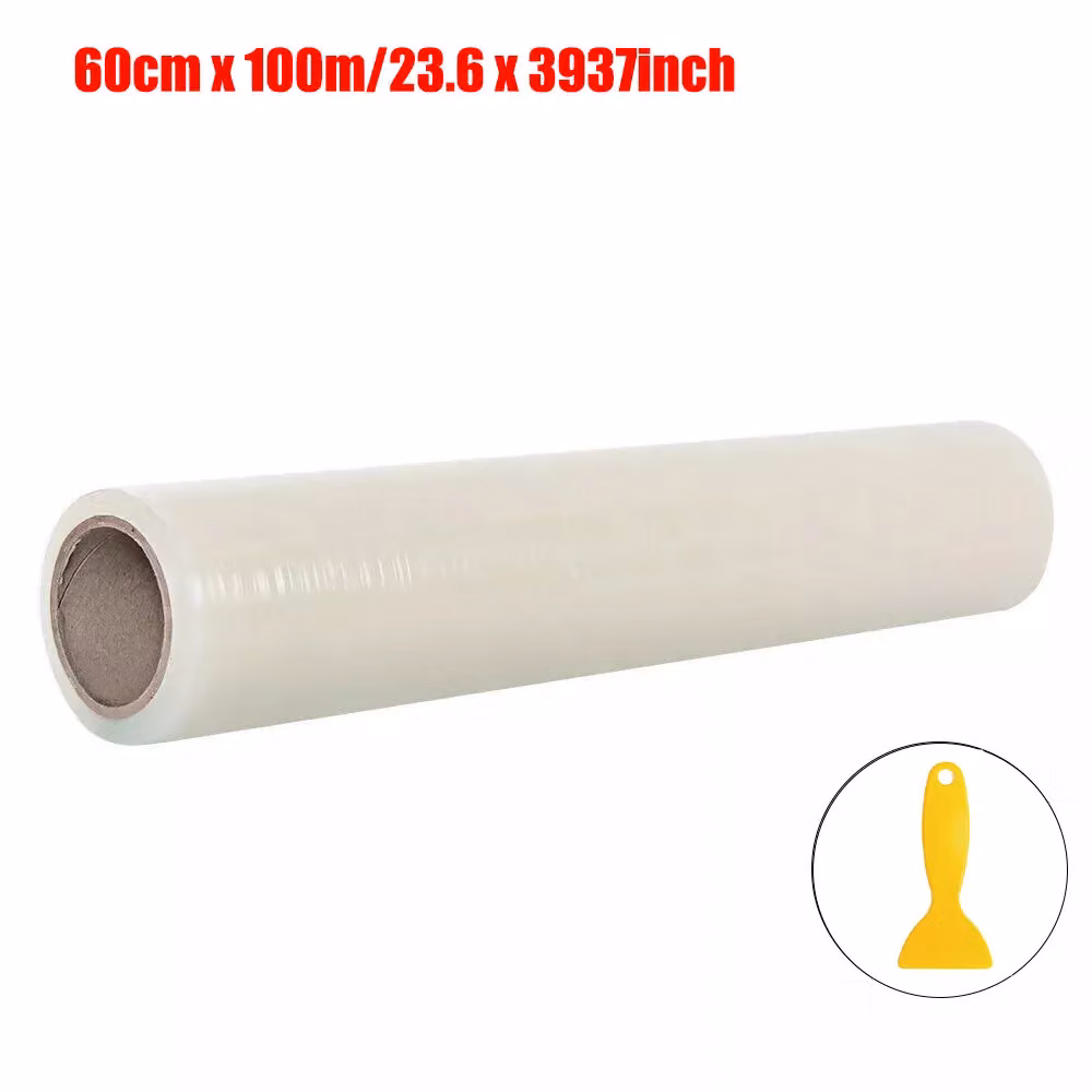 Hinsinc Self Adhesive Clear Carpet and Floor Protection Film, 100m Length – 2