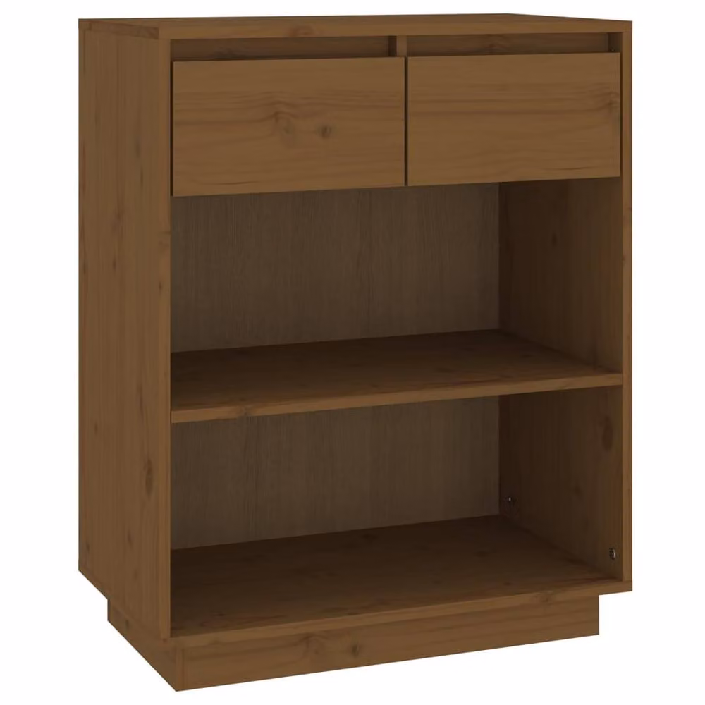 Berkfield Home Beautiful Console Cabinet in Honey Brown Solid Pine, W/D/H: 60 x 34 x 75 cm – 2