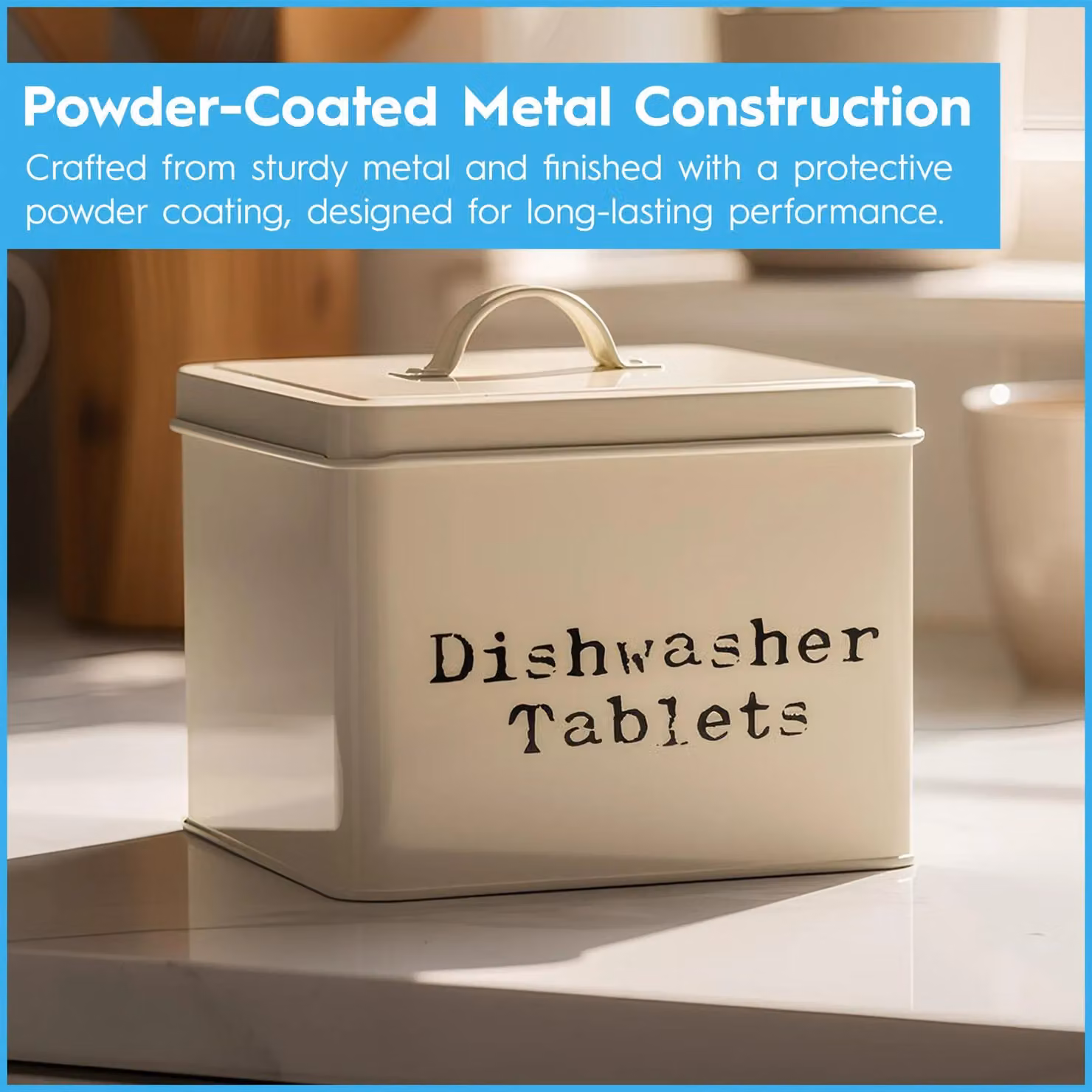 Harbour Housewares Dishwasher Tablet Storage Tin in Grey – 3