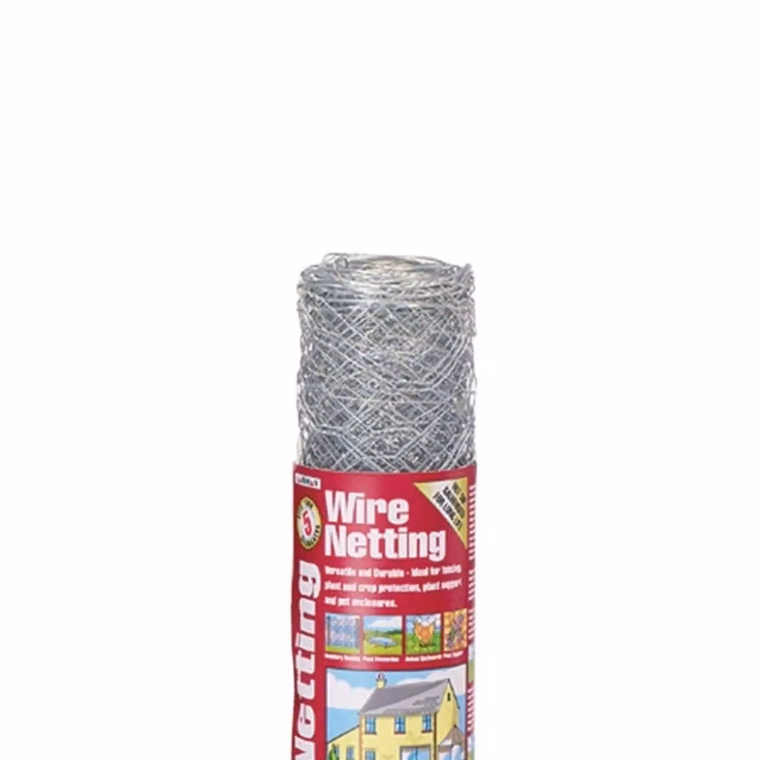 Gardman Galvanised Steel Wire Netting Mesh Fence in Silver – 2