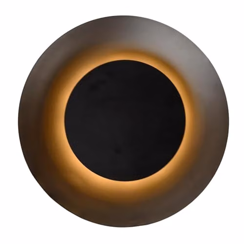 Lucide Foskal Modern LED Flush Ceiling Light, Black, Diameter: 34.5 cm – 4