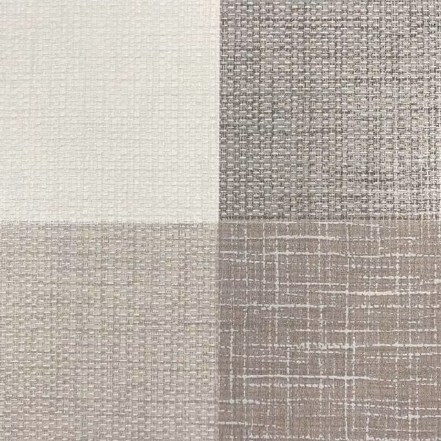 Muriva Opulent Check Chestnut Abstract Living Room Rug in Yellow