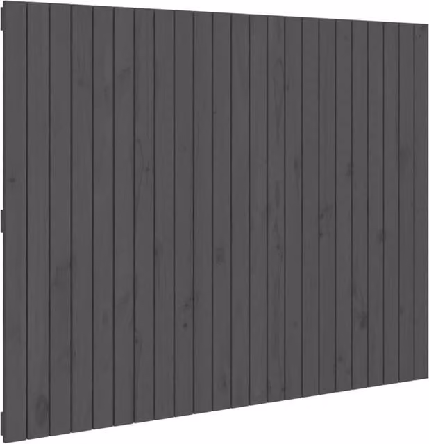Berkfield Home Grey Rustic Solid Pine Wall Mount Headboard W: 146.5 cm, D: 3 cm, H: 110 cm – 1