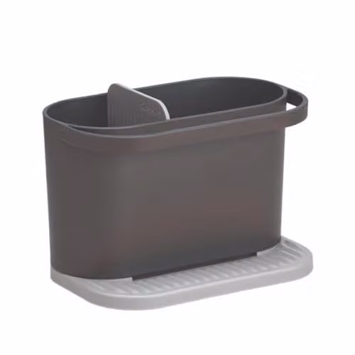 ReBorn Recycled Kitchen Sink Tidy Organiser in Dark Grey, W/D/H: 30.9 x 36.5 x 50.8 cm