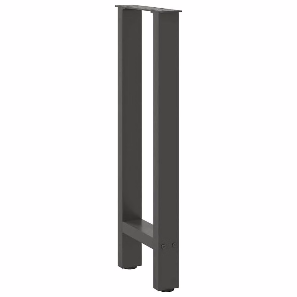 Berkfield Home Modern Geometric Steel Coffee Table Legs in Anthracite and Black, 2 pcs, W/D/H: 38 x 38 x 72.5 cm – 3