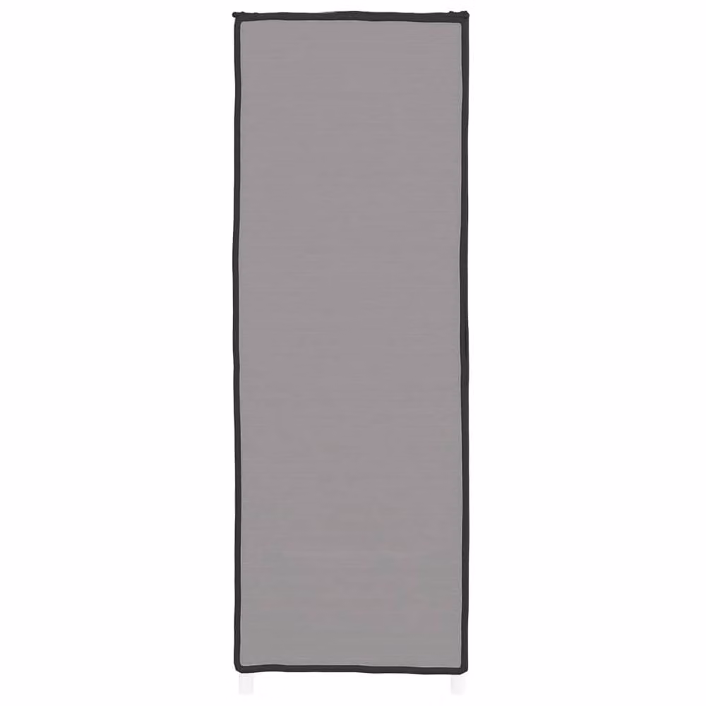 Berkfield Home Grey Fabric Shoe Cabinet with Hinged Doors, W/D/H: 60 x 28 x 90 cm – 3