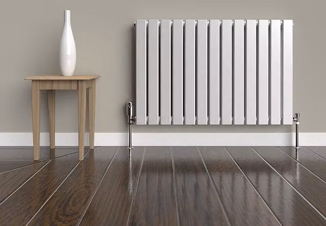 Lux Heat Flat Horizontal Coloured Double Radiator in Metallic Silver, W: 91.0 cm, H: 60.0 cm