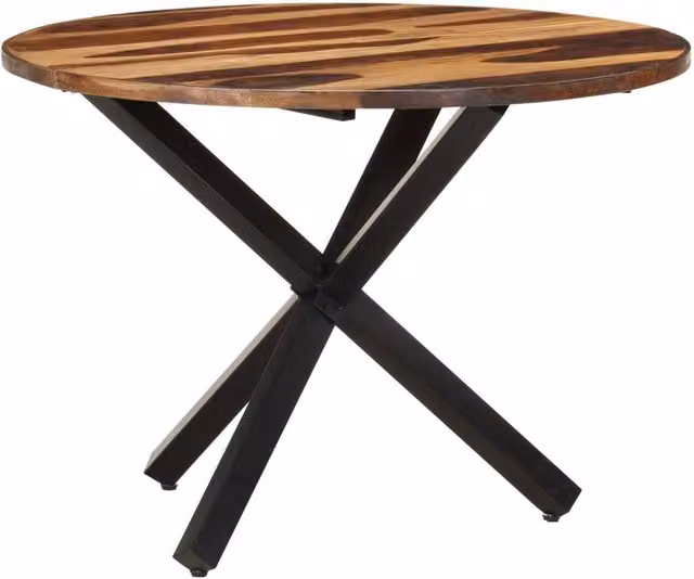 Berkfield Home Square Acacia Wood Dining Table in Brown with Honey Finish, W/D/H: 100 x 100 x 75 cm