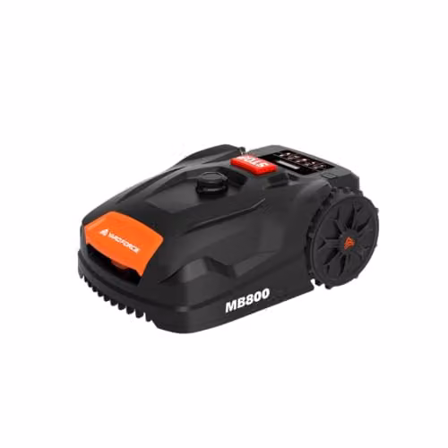Yard Force MB800 Robotic Lawn Mower in Black, Automatic Garden Robot with 20V Rechargeable Battery, Bluetooth App Control and Adjustable Cutting Height for Lawns up to 800m²
