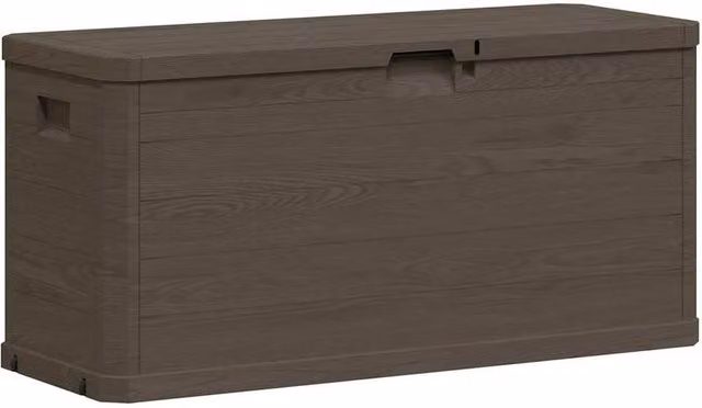 Berkfield Home Garden Storage Box, 280 L, Brown – 1