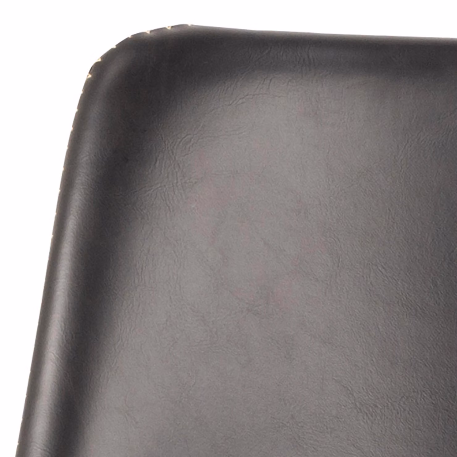 Furniture To Go Oregon Bar Stool in Black with Synthetic Leather and Metal Frame – 4