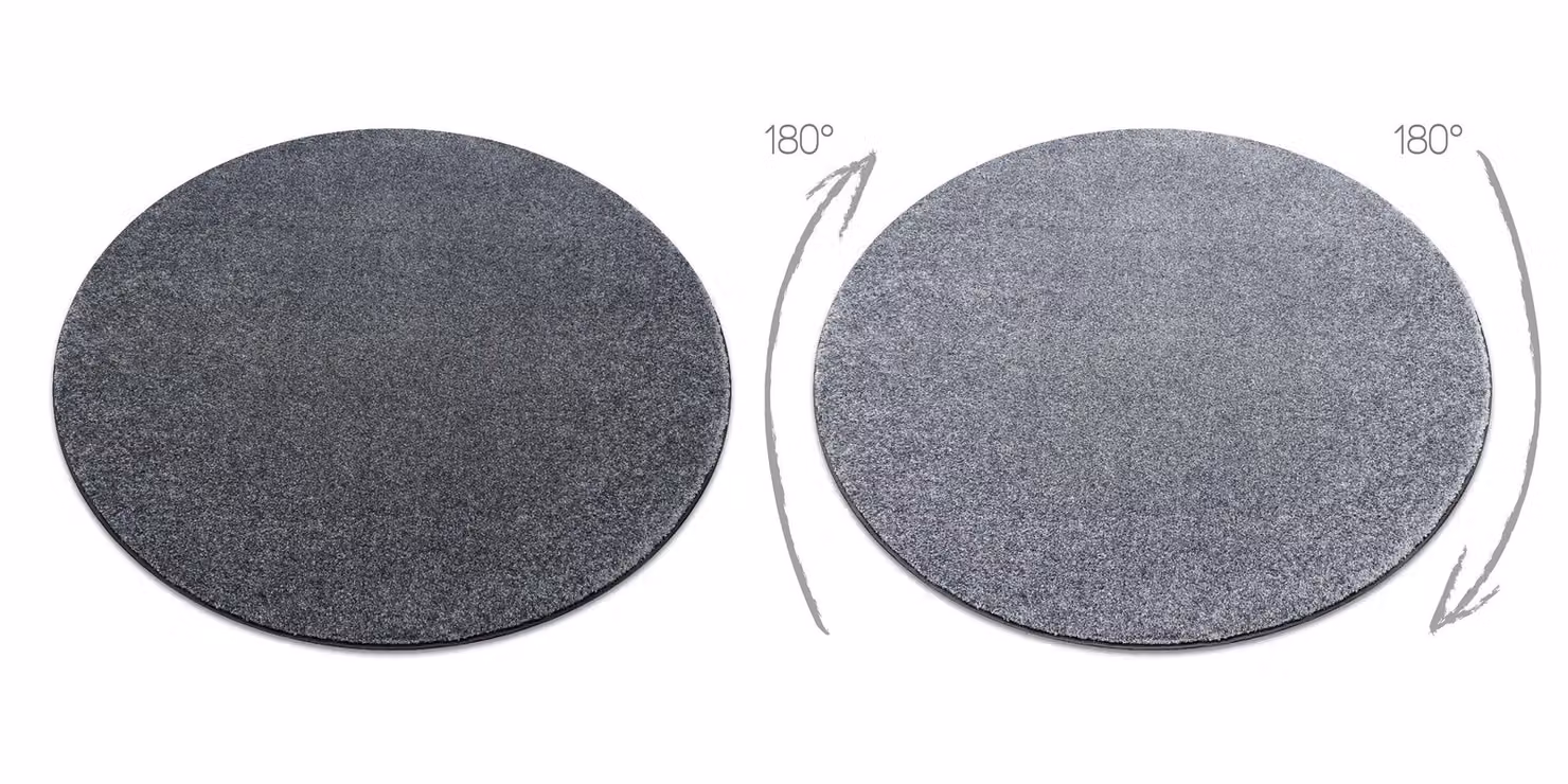 RugsX Round San Grey Polypropylene Rug, Diameter: 200 cm – 2