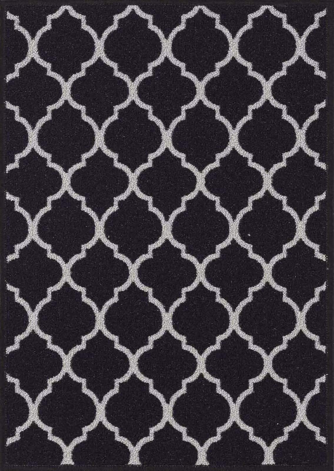 Desire Rugs Black Trellis Design Non-Slip Washable Runner Mat, W: 67 cm, L: 220 cm – 2