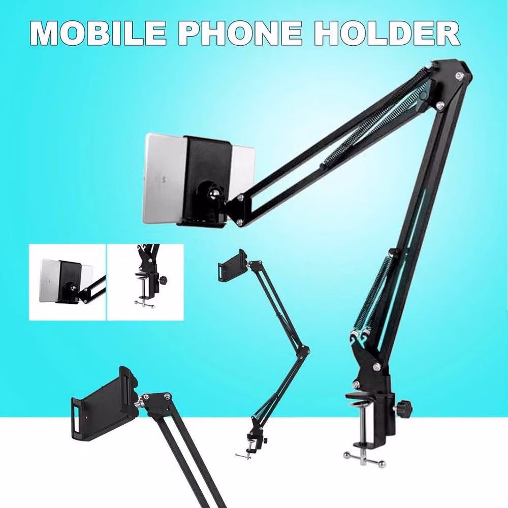 NESTLUNE 360 Degree Universal Lazy Bed Desk Phone Holder in Black – 2