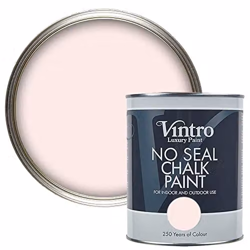 Vintro No Seal Chalk Paint in Candyfloss Pink, 1 Litre