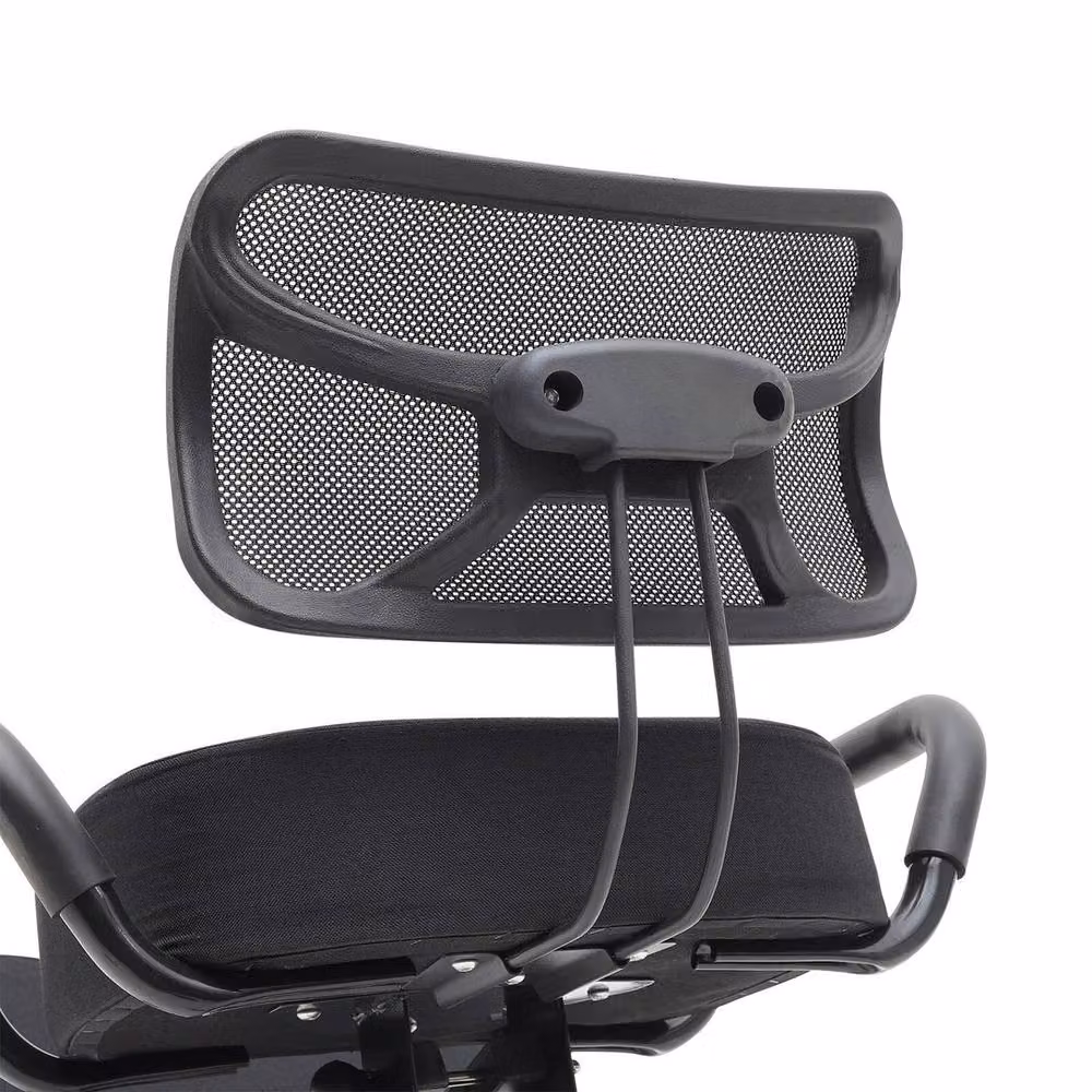 FORGEVIO Black Ergonomic Kneeling Chair with Headrest and Armrests for Home Office – 2