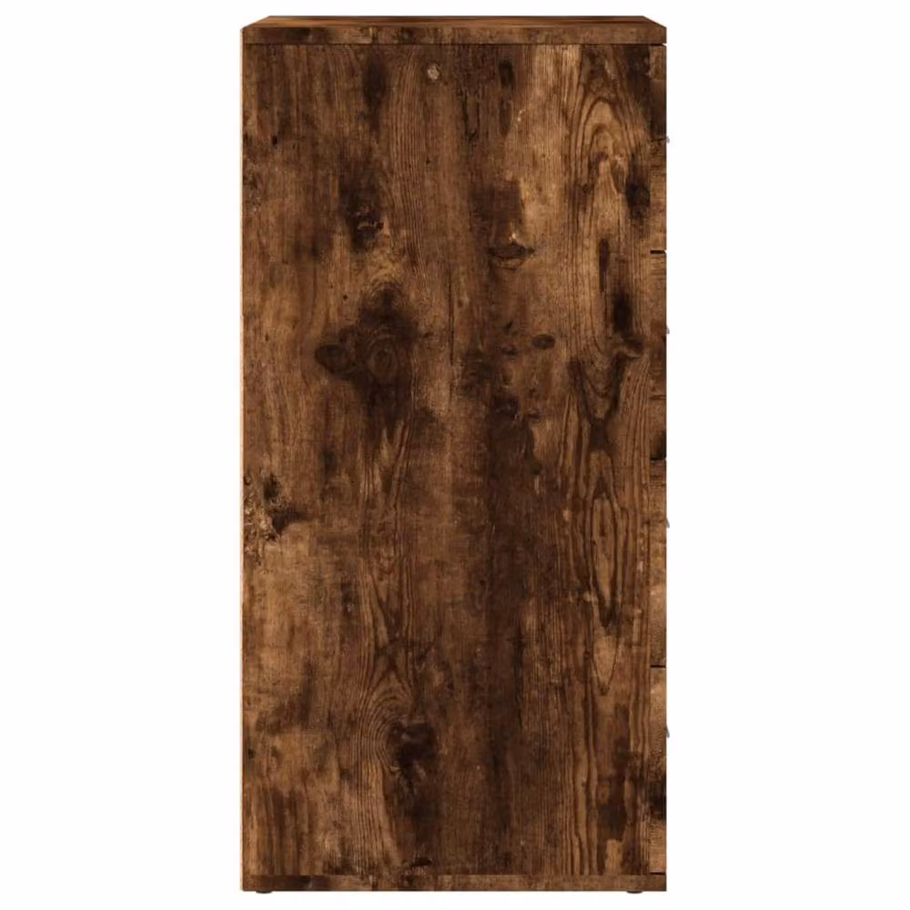 Berkfield Home Smoked Oak Sideboard in Brown, W/D/H: 60 x 39 x 80 cm – 4