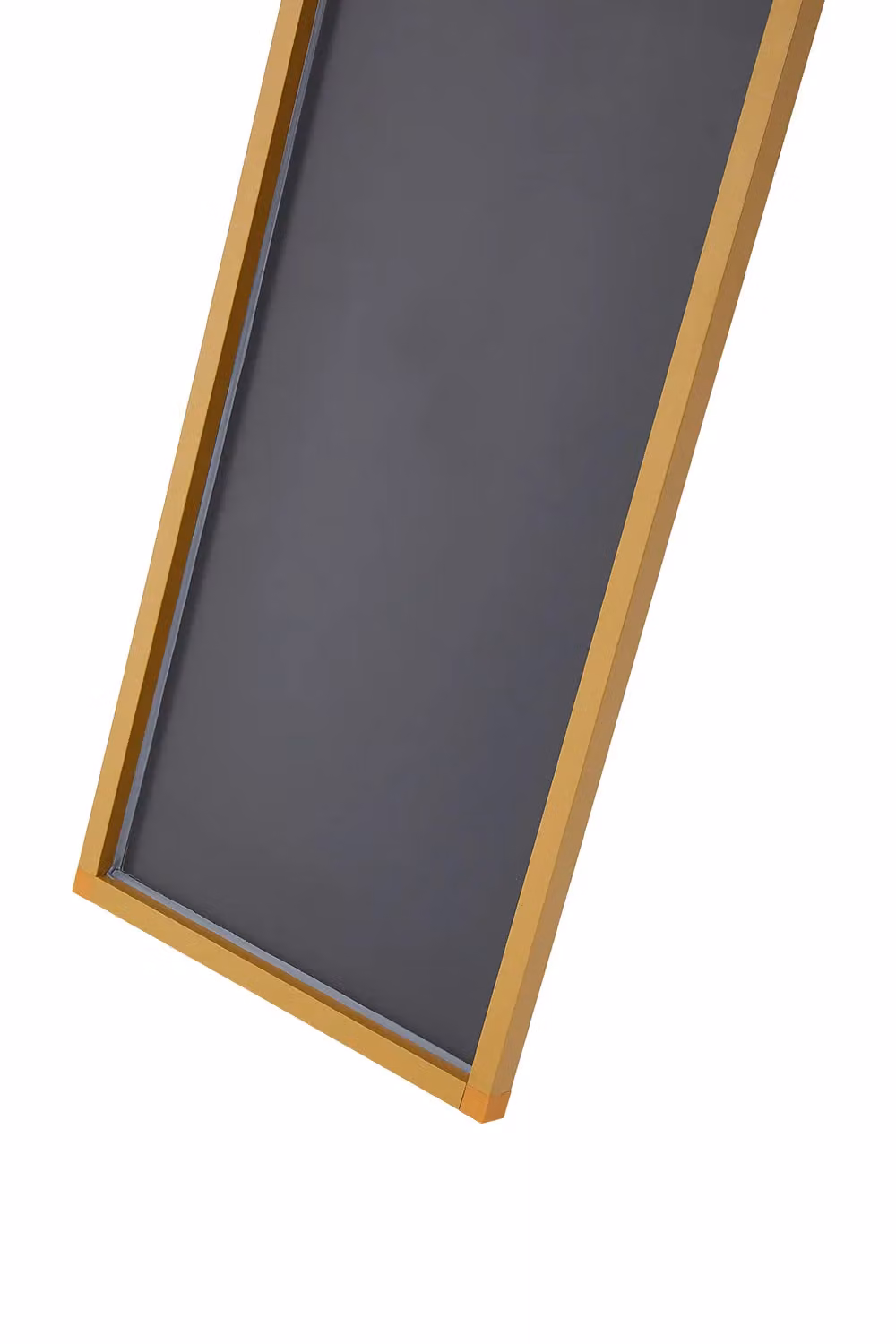 H&O Direct Modern Slim Frame Full Length Wall Mirror in Gold, W/H: 30 x 120 cm – 4