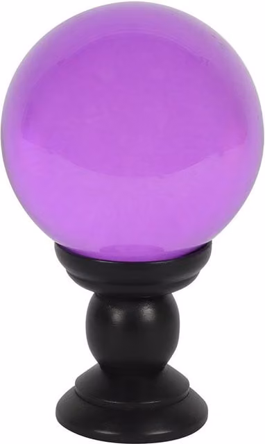 Something Different Abstract Glass Crystal Ball in Purple and Blue