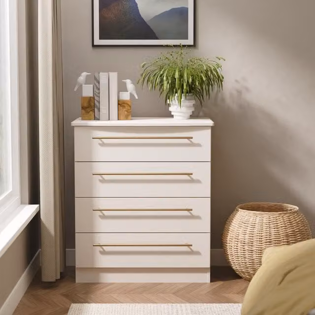 Haworth Ready Assembled 4 Drawer Chest in Kashmir Matt