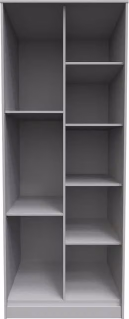 Ready Assembled 2 U Carlton Tall Shelf Unit in Grey – 1