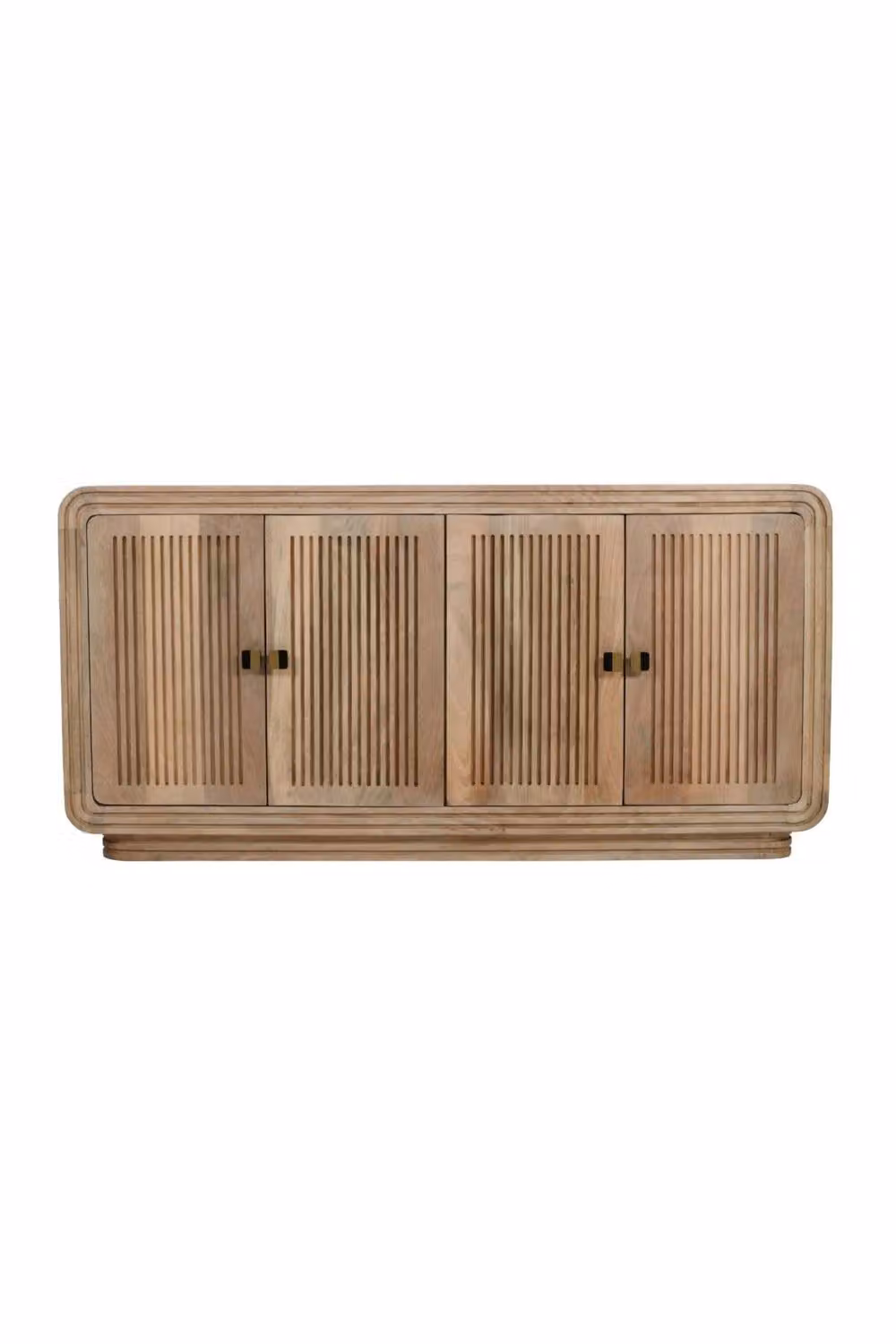 IH Design Baffins 4 Door Large Mango Wood Sideboard in Brown, W/D/H: 163 x 45 x 80 cm – 2