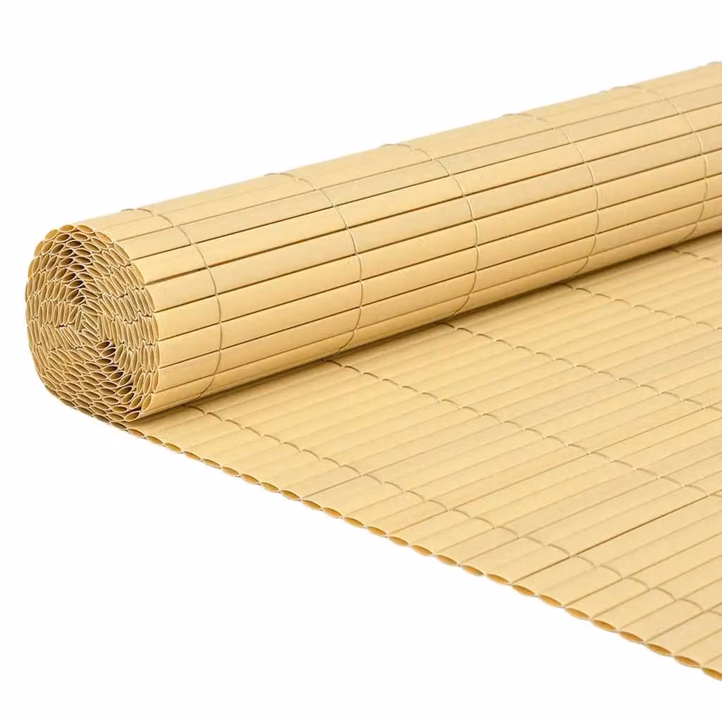 Berkfield Double-Sided Yellow PVC Garden Fence Mat, H: 180 cm, W: 500 cm – 2
