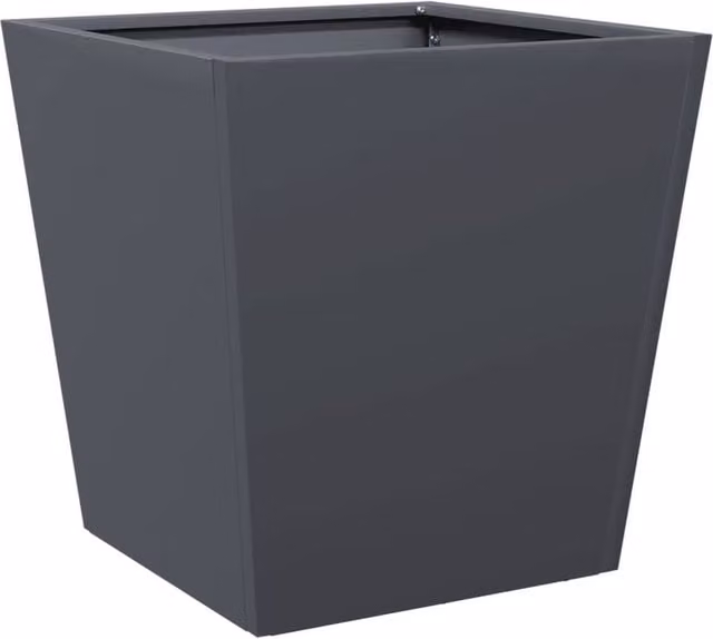 Berkfield Home Anthracite Steel Garden Planter Tub, W/D/H: 40 x 40 x 40 cm – 1