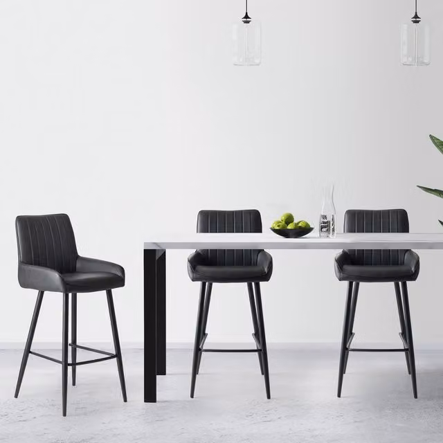 Julian Bowen Soho Black Industrial Bar Stool – 5