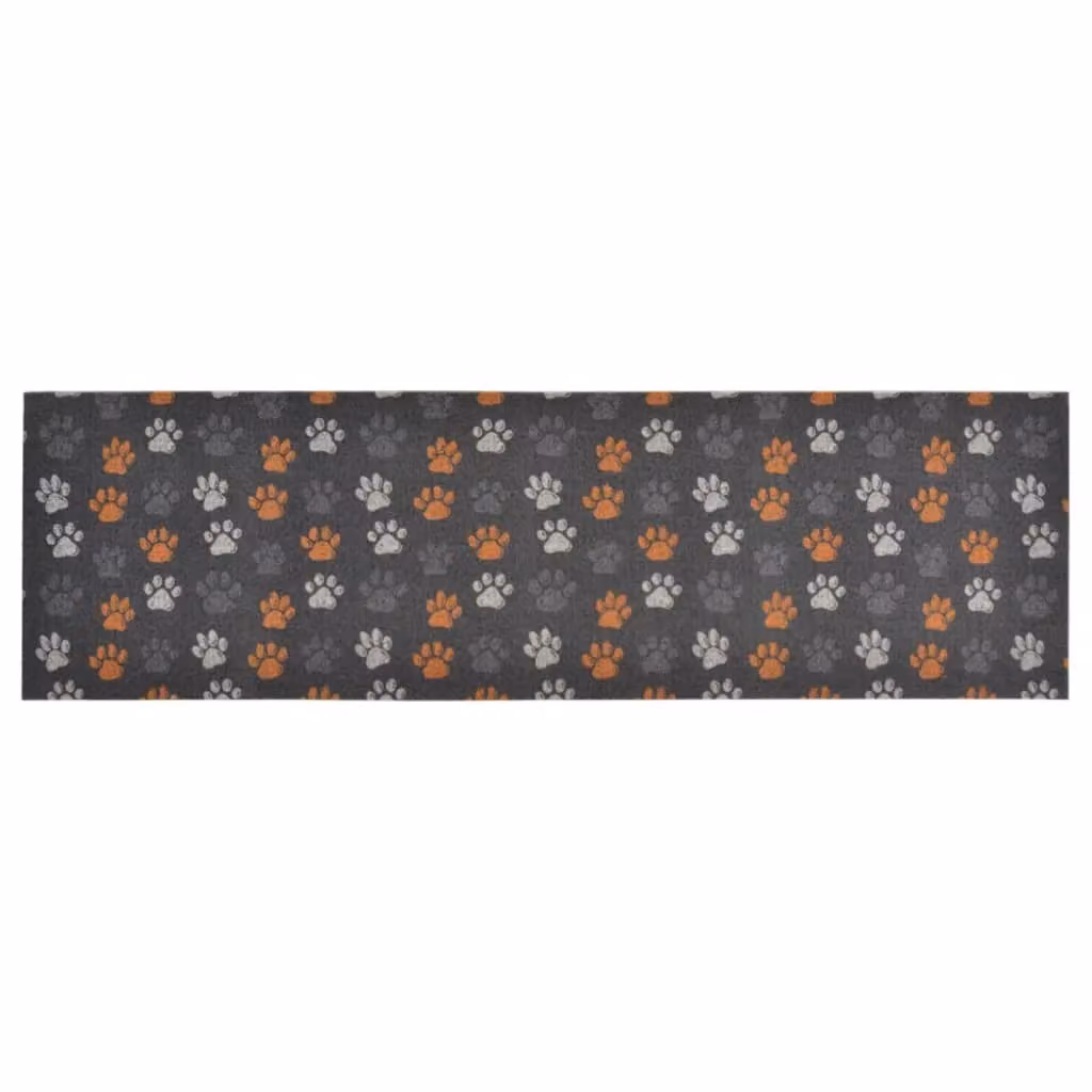 Berkfield Home Paws Washable Velvet Kitchen Rug, Multicolour, W: 60 cm, L: 180 cm – 2