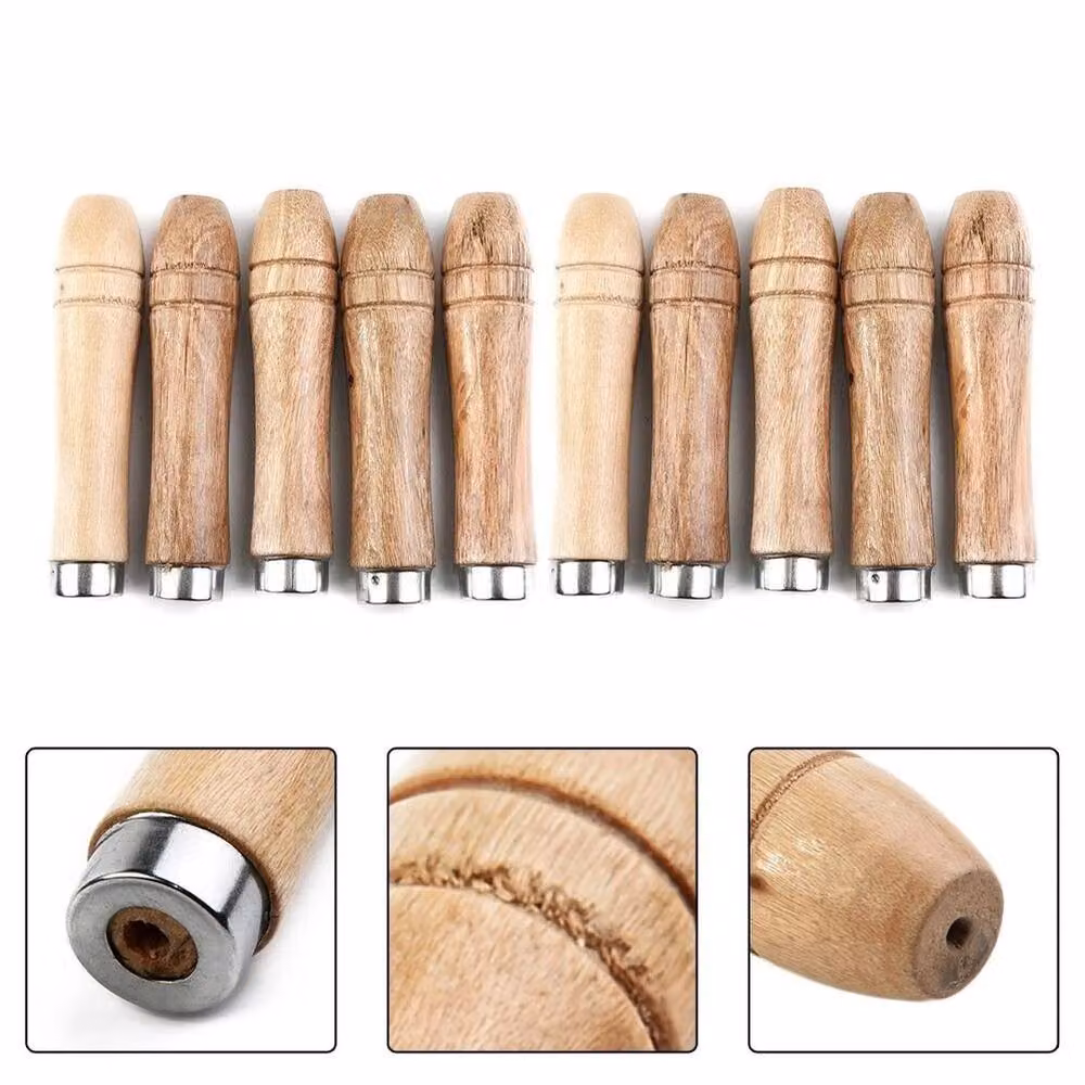 SPETLEK Natural Wood Replacement File Handles in Brown and Sand – 2