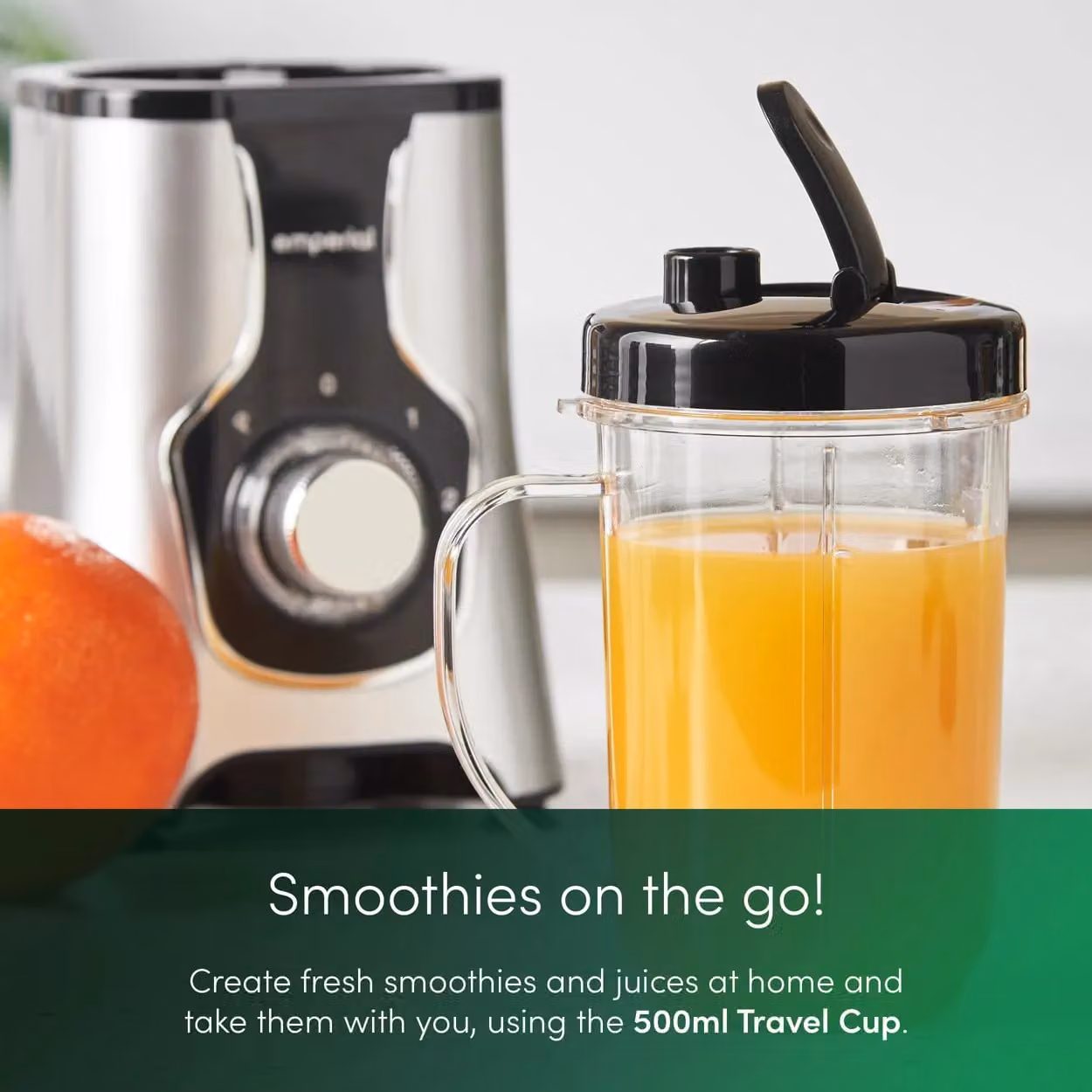 Emperial 4 in 1 Multi-Functional Food Blender, Smoothie Maker, Juicer and Grinder in Silver – 4