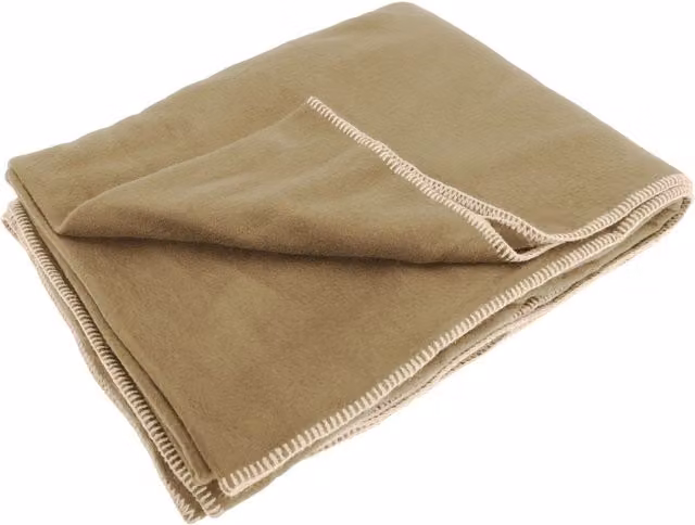 Result Plain Warm Outdoor Fleece Blanket Pack of 2 in Beige