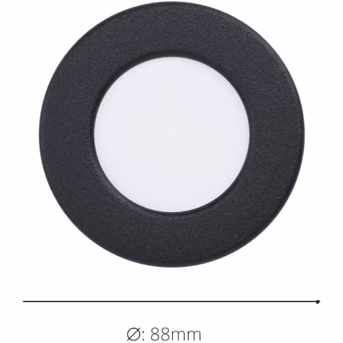 Loops Modern Black LED Semi-Flush Ceiling Light for Hallways and Living Rooms – 3