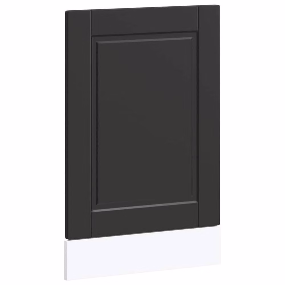 Berkfield Home Porto Black Dishwasher Panel in Engineered Wood, W: 45 cm, H: 67 cm – 2