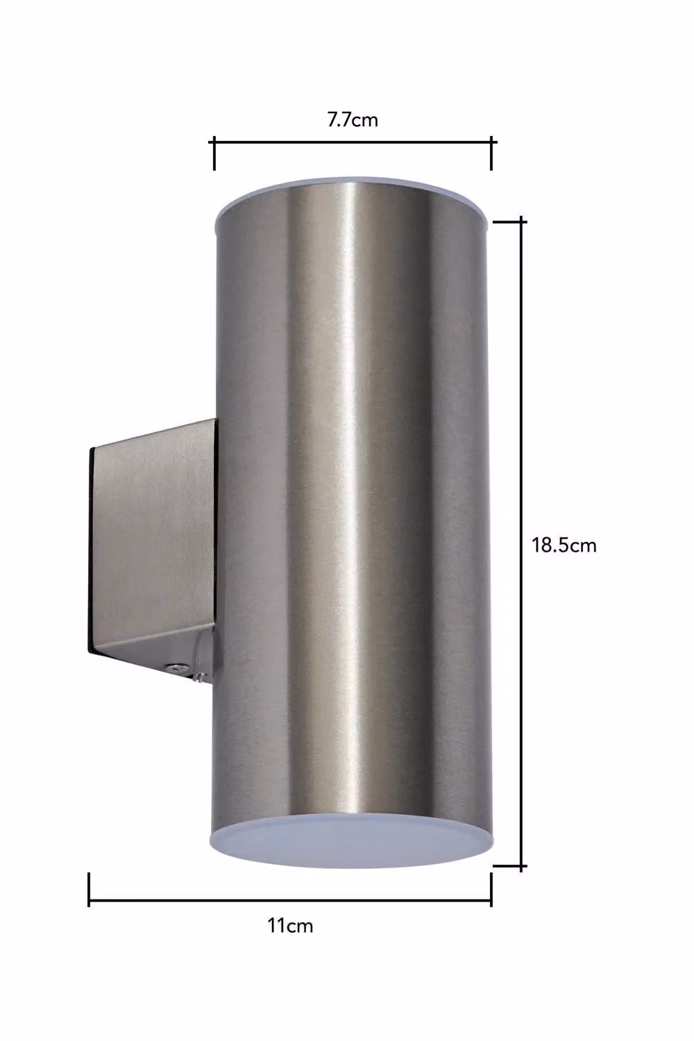 BHS Lighting Namid Solar Outdoor Wall Light in Silver Stainless Steel – 2