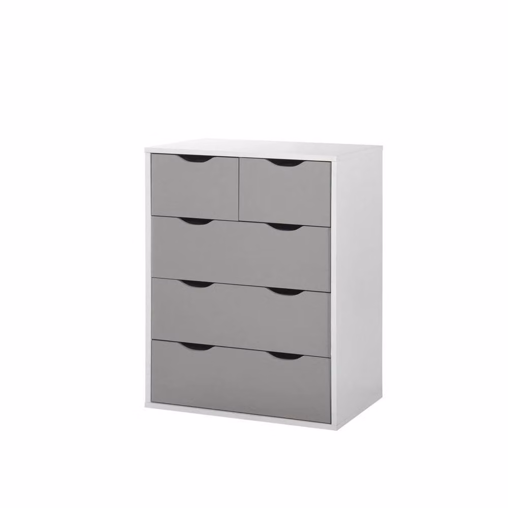 KORVIXA Grey Chest of Drawers Bedroom Storage Cabinet – 2